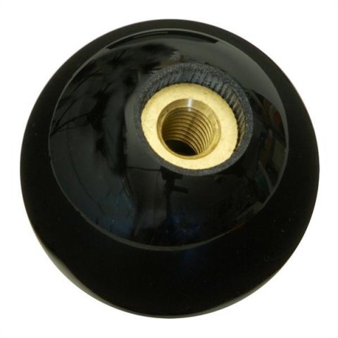 Hurst Classic Shift Knobs 1630108 Knob, Round, Plastic, Black, 5-Speed Pattern, Manual Transmission, Each