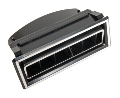 Vintage Air Standard Series Louvers 49056-VUL Louvers, In-Dash, Plastic, Black/Chrome, Rectangle, 3.875 x 1.562 in., Each