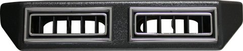 Vintage Air Standard Series Louvers 63016-VUL Louver, Underdash, Plastic, Black/Chrome, Rectangular, Each