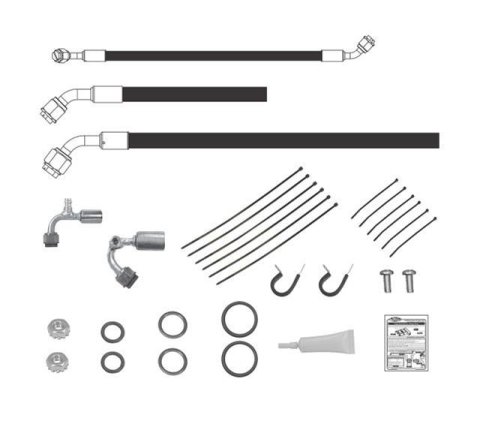 Vintage Air SureFit Reduced Barrier Modified Hose Kits for 1969 CAMARO - 521293 Conditioning Hoses and Lines, Kit, Rubber, Black, Beadlock Fittings, Chevrolet, Kit