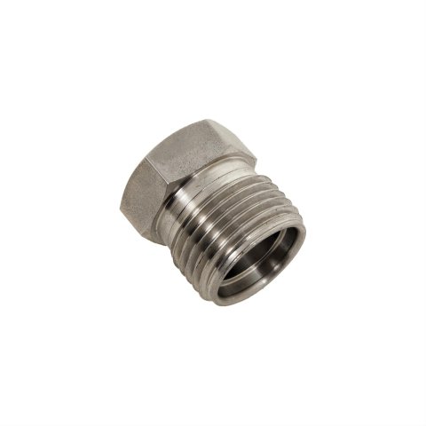 Vintage Air Stainless Hardline Parts 36356-MPA Conditioning O-Ring Nut, Steel, Weld-On, Male #10, Each