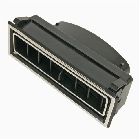 Vintage Air Standard Series Louvers 49057-VUL Louvers, In-Dash, Plastic, Black/Chrome, Rectangle, 4.750 x 1.562 in., Each