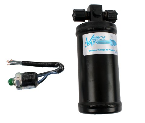 Vintage Air Driers 07323-VUC Conditioning, Drier, Steel, Black, 2.5 in. Diameter, 6 in. Height, Vertical Mount, Trinary Switch, Each