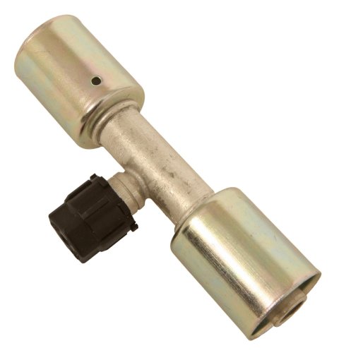 Vintage Air Beadlock O-Ring Conditioning In-Line Service Port Fittings 35827-VUG A/C Port, Hose Splice, #10 Conditioning, R134a Port, Beadlock, Natural, Aluminum, Each
