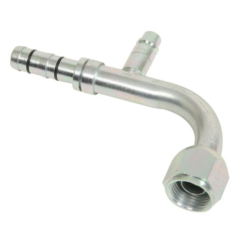 Vintage Air E-Z Clip Conditioning Hose Ends 347301-VUR A/C End, #10 Conditioning, 90 Degree, Clip, with R134a Port, For A/C hose, Each
