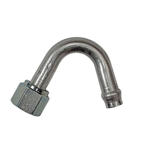 Vintage Air O-Ring Heater Fittings 121047 Fitting, Fitting, 135 degree, Aluminum, Nipple, 5/8 in. Hose End Size, -10 Hose End, Female O-ring, Each