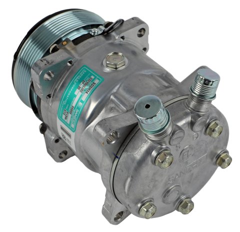 Vintage Air Conditioning Compressors 04808-VMA Compressor, SD508, Aluminum, Natural, 7-Groove Serpentine Pulley, R-134A, Each