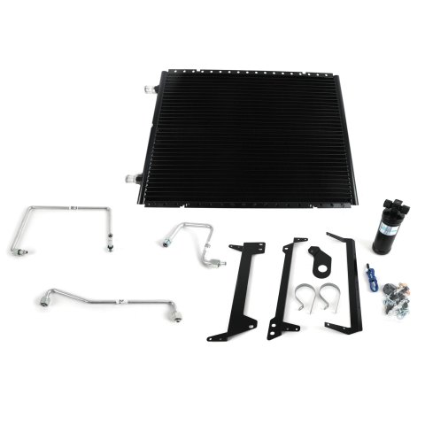 Vintage Air SureFit Condenser Kits for 1969-1970 MUSTANG - 11069 Conditioning Condenser, SureFit, Aluminum, Black, Drier, Binary Switch, Ford, Kit