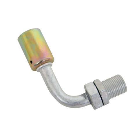 Vintage Air Bulkhead Conditioning Fittings 35882-VUG A/C Firewall Fitting, #8 Conditioning, 90 Degree, Beadlock, Aluminum, Natural, Each