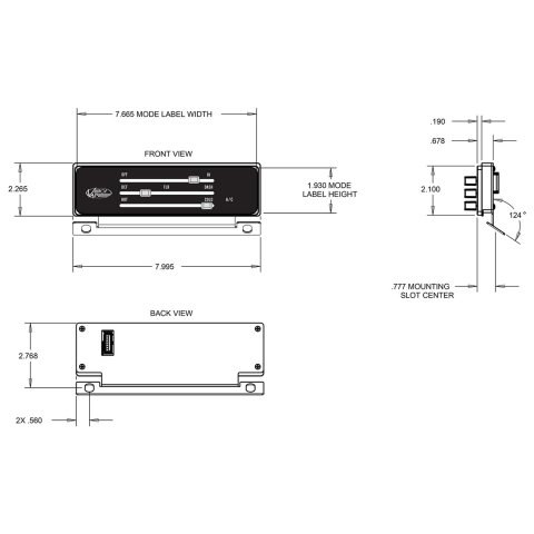 Vintage Air Gen-IV SureFit Control Panel Kits 473080 Climate Panel, SureFit, Chevy, GMC, Kit