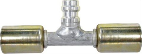 Vintage Air Beadlock O-Ring Conditioning In-Line Service Port Fittings 35825-VUG A/C Port, Hose Splice, #6 Conditioning, R134a Port, Beadlock, Natural, Aluminum, Each
