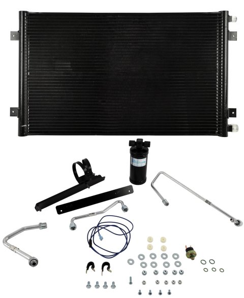 Vintage Air SureFit Condenser Kits 51066 Condenser, Conditioning, with Drier, Black, Kit