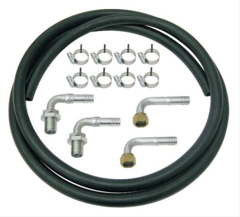 Vintage Air Standard Heater Hose Kits 31400-VUD Conditioning Kit, Heater, Rubber, Black, O-Ring Fittings, Kit