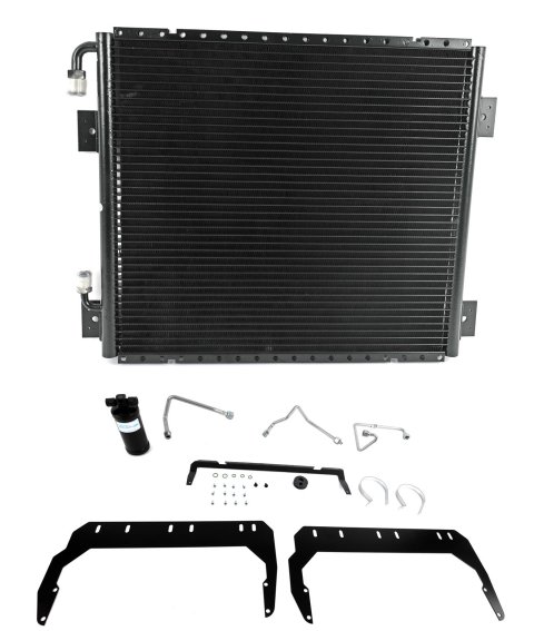 Vintage Air SureFit Condenser Kits for 1958 TRUCK - 21558 Conditioning Condenser, Sure Fit, Aluminum, Black, Drier, Chevy, Kit