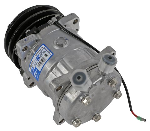 Vintage Air Conditioning Compressors 04808-VUA Compressor, Aluminum, Natural, 2-Groove V-Belt Pulley, R-134A, Each