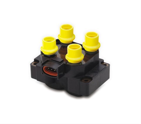 ACCEL Ford 4-Tower Style EDIS Super Coil Packs 140018 Ignition Coil, Pack, Square, Epoxy, Black/Yellow, 42,000 V, Ford, Each