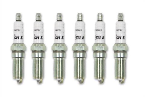 ACCEL C-Cut Performance Spark Plugs 578C1-6 Plugs, Performance, Resistor, Copper Core, Tapered Seat, 14mm Thread, 1.000 in. Reach, Ford, Lincoln, Set of 6