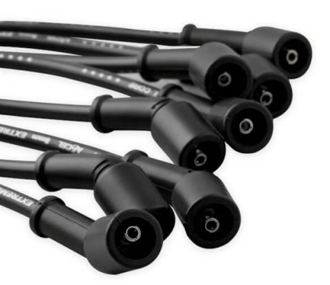 ACCEL Extreme 9000 Ceramic Spark Plug Wire Sets 9065CK Wires, Ceramic, Spiral Core, 8mm, Black, Black Stock Boots, Chevy, GMC, 8.1L, V8, Set