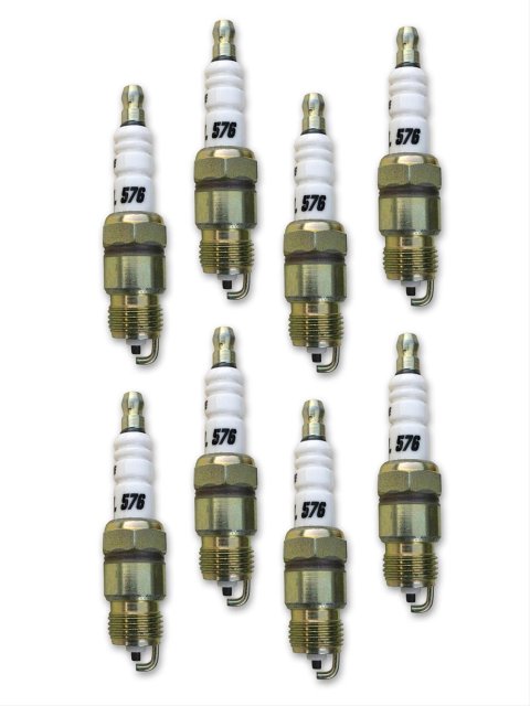 ACCEL C-Cut Performance Spark Plugs 8179 Plugs, Tapered Seat, 14mm Thread, .460 in. Reach, Projected Tip, Resistor, Set of 8