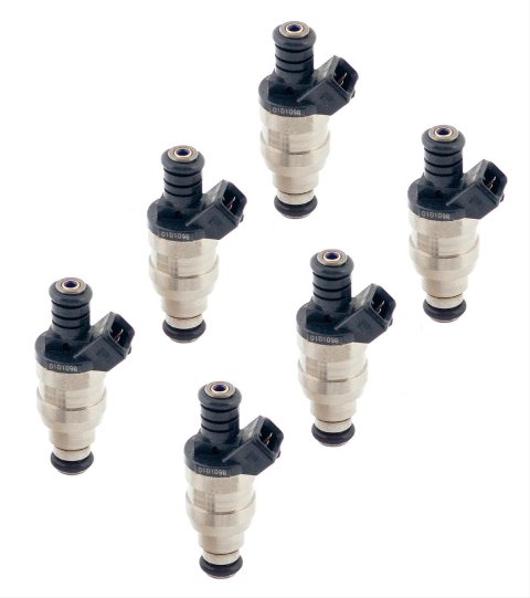 ACCEL Fuel Injectors 150619 Injectors, 19 lbs./hr., 14.4 Ohms Impedance, 12 V, Ford, GM, Mazda, Mercury, Mazda, Set of 6