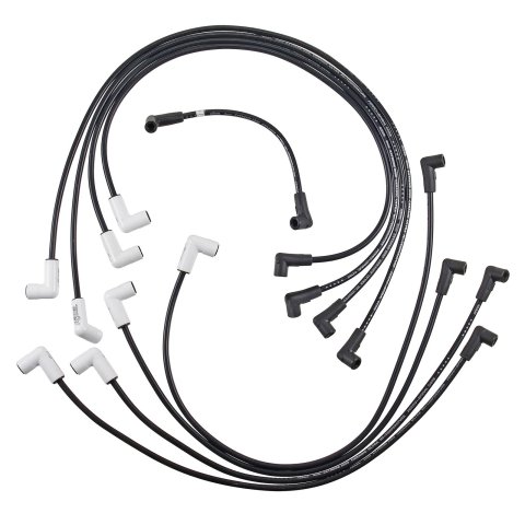 ACCEL Extreme 9000 Ceramic Spark Plug Wire Sets 9020C Wires, Ceramic, Spiral Core, 8mm, Black, 90 Degree Boots, Chevy, GMC, Small Block, Set