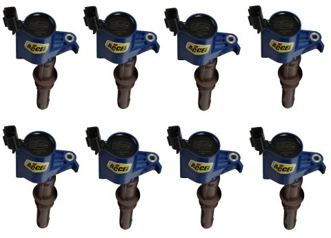 ACCEL Super Coils 140033EB-8 Ignition Coils, Coil, Epoxy, Blue, 3-Valve, Ford, Set of 8