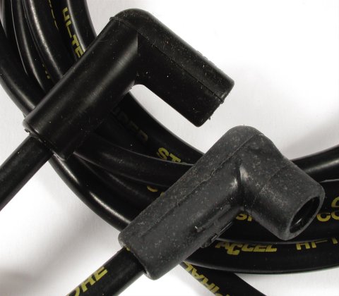 ACCEL SuperStock 5000 Series Spark Plug Wire Sets 5114K Wires, Super Stock, Spiral Core, 8mm, Black, Stock Boots, Chevy, GMC, Small Block, V8, Set