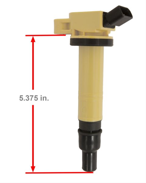ACCEL Super Coils 140495 Ignition Coil, Super, Coil Pack Style, Socket, Epoxy, Round, Yellow, Scion, Toyota, Each