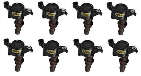 ACCEL Super Coils 140033EK-8 Ignition Coils, Coil, Epoxy, Black, 3-Valve, Ford, Set of 8