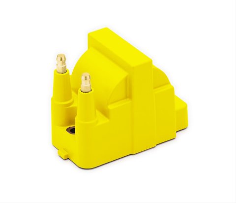 ACCEL AC/Delco Style DIS Super Coils 140017 Ignition Coil, AC Delco Coil, Coil Pack, Rectangle, Silicone, Yellow, 45,000 V, Each