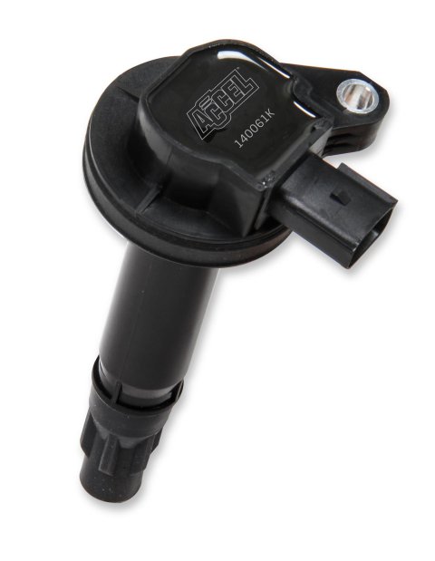 ACCEL Super Coils 140061K Ignition Coils, Super, Female/Socket, 2 Pin Coil Pack, Black, Ford, Lincoln, Non-Ecoboost, Each
