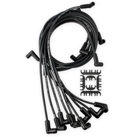 ACCEL Extreme 9000 Ceramic Spark Plug Wire Sets 9018CK Wires, Ceramic, Spiral Core, 8mm, Black, Black 90 Degree Boots, Chevy, GMC, Small Block, Set