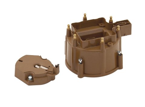 ACCEL Distributor Cap and Rotor Kits 8129 Sets, 60k V-rated Alkyd, Tan, Male/HEI, Brass Terminals, Clamp Down, GM, Checker, L6, V6, V8, Kit