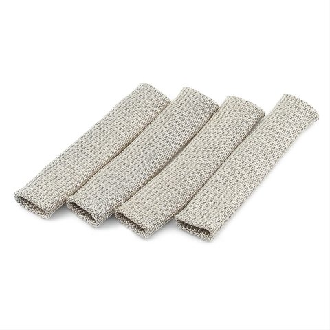 ACCEL Pro Sleeve Boot Guards 170086 Spark Plug Protectors, Guards, 6 in., Silver, Set of 4