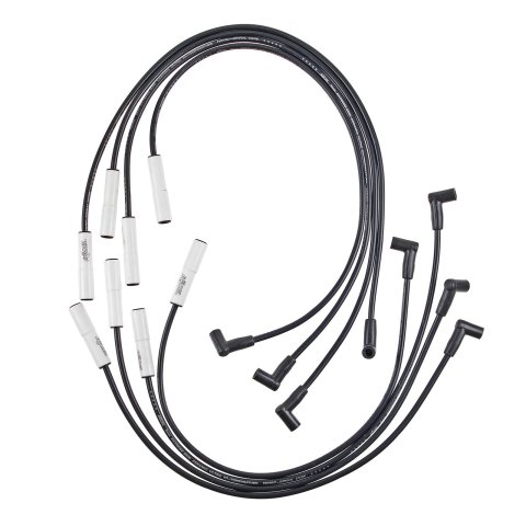 ACCEL Extreme 9000 Ceramic Spark Plug Wire Sets 9013C Wires, Ceramic, Spiral Core, 8mm, Black, 180 Degree Boots, Chevy, GMC, 454, Set
