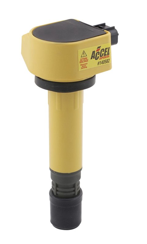 ACCEL Super Coils 140582 Ignition Coil, Super, Coil Pack Style, Female/Socket, Epoxy, Round, Yellow, for use on Honda®, 1.8L, Each