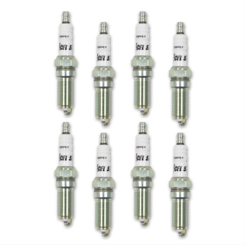 ACCEL C-Cut Performance Spark Plugs 8162C1 Plugs, Performance, Resistor, Copper Core, Tapered Seat, 14mm Thread, 1.000 in. Reach, Ford, 5.0L, Set of 8