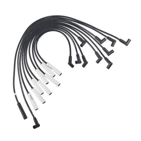 ACCEL Extreme 9000 Ceramic Spark Plug Wire Sets 9023C Wires, Ceramic, Spiral Core, 8mm, Black, 180 Degree Boots, Dodge, 5.2, 5.9L, Set