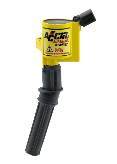 ACCEL Super Coils 140032 Ignition Coil Pack, Coil-On-Plug, Coil, Epoxy, Yellow, Ford, Lincoln, Mercury, 4.6, 5.4L, 2-valve, Each