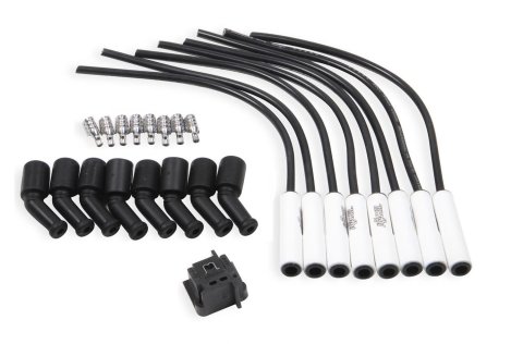 ACCEL Extreme 9000 Ceramic Spark Plug Wire Sets 9060C Wires, Ceramic, Spiral Core, 8mm, Black, 180 Degree Boots, Chevy, Pontiac, 5.7L, Set