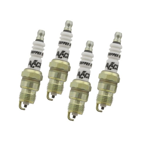 ACCEL Performance Spark Plugs 0574S-4 Plug, Shorty, Tapered Seat, 14mm Thread, .460 in. Reach, Projected Tip, Resistor, Set of 4