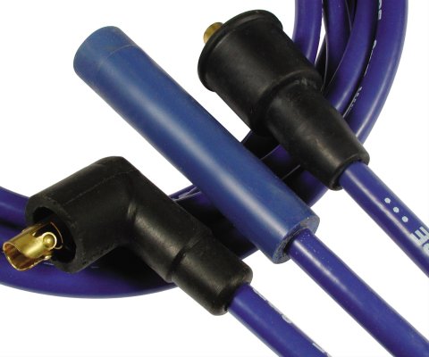 ACCEL SuperStock 5000 Series Spark Plug Wire Sets 5046B Wires, Super Stock, Spiral Core, 8mm, Blue, Stock Boots, Ford, Lincoln, Mercury, V8, Set