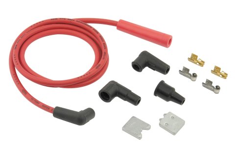 ACCEL Universal Single Wire Replacement Kits 170500R Spark Plug Wire, Red, Replacement, 8mm, 60 in. Length, Universal, Each