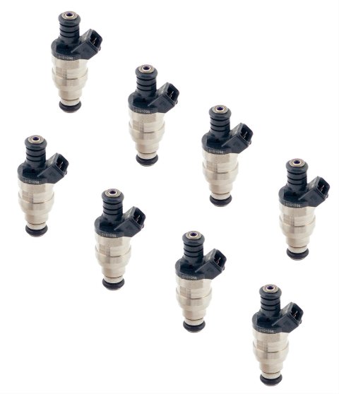 ACCEL Fuel Injectors 150824 Injectors, 24 lbs./hr., 14.5 Ohms Impedance, 12 V, Chevy, Ford, Lincoln, Mercury, Pontiac, Set of 8
