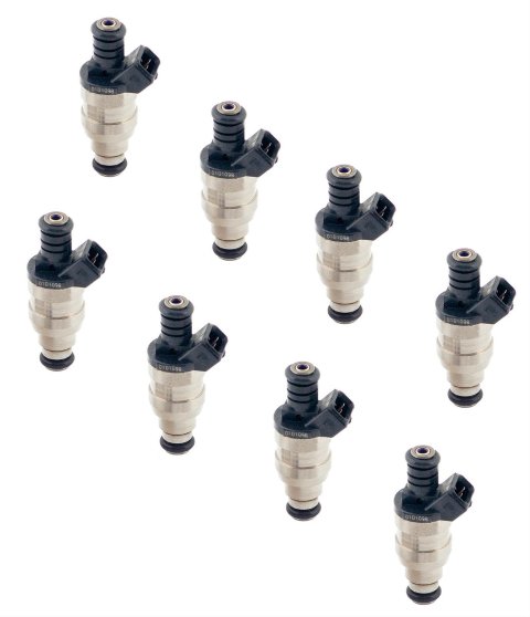 ACCEL Fuel Injectors 150844 Injectors, 44 lbs./hr., 12.0 Ohms Impedance, 12 V, Chevy, Ford, Lincoln, Mercury, Pontiac, Set of 8