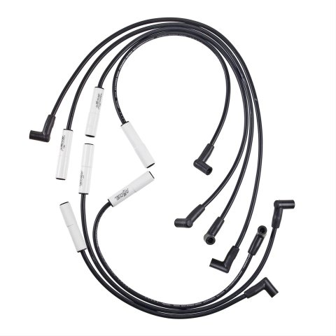 ACCEL Extreme 9000 Ceramic Spark Plug Wire Sets 9039C Wires, Ceramic, Spiral Core, 8mm, Black, 180 Degree Boots, Dodge, 3.9L, Set