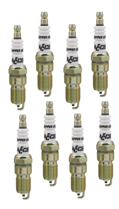 ACCEL C-Cut Performance Spark Plugs 8196 Plug, Electrode, Tapered, 14mm Thread .708 in. Reach, Projected, Resistor, Set of 8