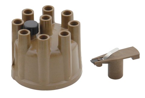 ACCEL Distributor Cap and Rotor Kits 8320ACC Sets, 60k V-rated Alkyd, Tan, Female/Socket, Brass Terminals, Clamp Down, Chrysler, Dodge, Plymouth, V8, Kit