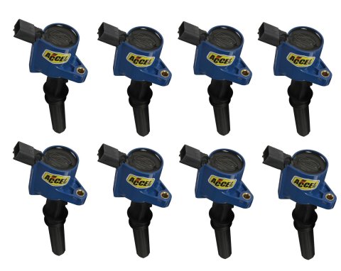 ACCEL Super Coils 140032B-8 Ignition Coils, Coil, Epoxy, Blue, 2-Valve, Ford, Set of 8