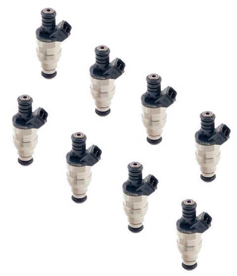 ACCEL Fuel Injectors 150821 Injectors, 21 lbs./hr., 14.4 Ohms Impedance, 12 V, Chevy, Ford, Lincoln, Mercury, Oldsmobile, Set of 8